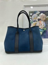 👜Hermes Garden Party 36 Canvas with leather Stamp T 愛馬仕 花園包36 帆布拼皮 T刻