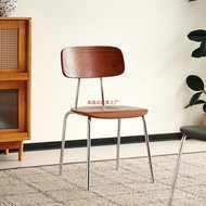 Dining Table Chair Milk Tea Backrest Restaurant Chair Household Simple Simple Chair Solid Wood Style