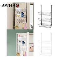 [perfeclan3rc] Over The Door Hanging Storage Organizer, 3 Tier Metal Spice Rack, Over The Door