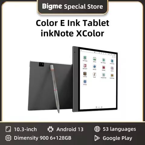 BIGME inkNoteX Color ebook reader 10.3'' Color E-ink Electronic book Android 13, 6+128GB ereader tab