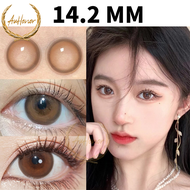 Auhonor 1 Cặp Kính Áp Tròng Da Trời Màu Tự Nhiên Phóng To Mắt Sử Dụng Hàng Năm 14.2mm