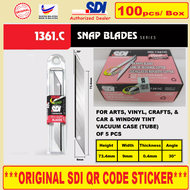 *ORIGINAL* SDI 1403C (S) 1361C (S) 1404C (L) Cutter Blade Refill Snap Blades 100 pcs/ Box (Made in M