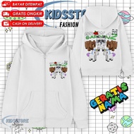 🧒 kids hoodieGROW MOTIF CHILDRENS ZIPPER HOODIE GARDEN 2 Viral Cute CHILDRENS ZIPPER JACKET/ GAG 2 R