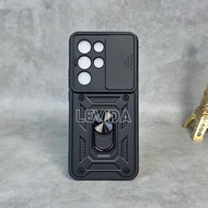 Itel S26 Ultra Case Robot Slide Camera Protect + Ringstand Black Itel S26 Ultra