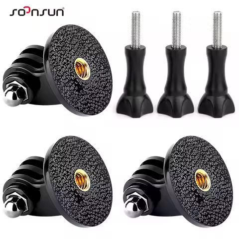 SOONSUN Tripod Monopod Mount Adapter and Thumb Screw for GoPro Hero Insta360 Go Pro SJCAM Akaso DJI 