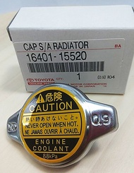 TOYOTA แท้เบิกศูนย์ ฝาหม้อน้ำ 0.9 มีจุกวาล์ว TOYOTA SOLUNA COROLLA โซลูน่า ปี 1991-2001 เบอร์แท้ 164