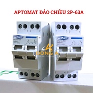 63A reversing circuit breaker, circuit breaker using 2 power sources