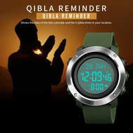 SKMEI Jam Azan Buruj Watches Jam Tangan Azan Qibla Solat Kiblat Digital Muslim Islamic Prayer Watch 