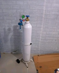 Tabung oksigen 2 M3 set lengkap + Regulator + Trolley SM