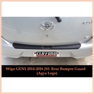 ❐ ♆ ◸ Toyota Wigo GEN1 2014 to 2016 JSL Rear Bumper Guard Agya Logo