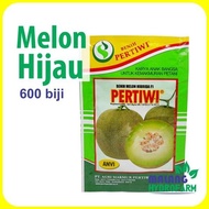 Benih Melon Hijau Pertiwi 600 Biji Unggul Bibit Hidroponik Hydroponik