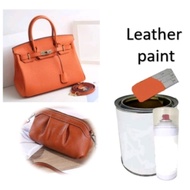 R53 OZZY ORANGE LEATHER PAINT / CUSTOM MADE / CAT KULIT