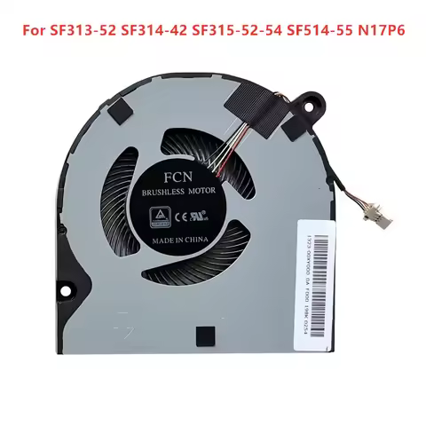Brand New Original Laptop CPU Cooling Fan For ACER SF313-52 SF314-42 SF315-52-54 SF514-55 N17P6