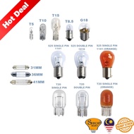 Car Light Bulb Universal Halogen Lights Bulbs 12V T5 / T10 / T15 / 4038 / 1156 / 1141 / 1016 / T20 /