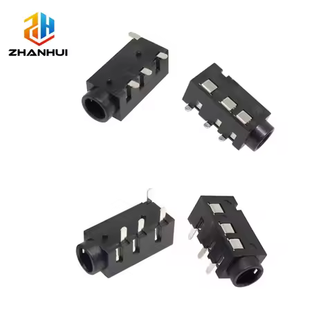 10/20/50PCS PJ320A 3.5mm 4Pin TRRS Audio Jack - DIP/SMD Headphone Socket for DIY Audio PCB Project (