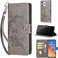 TOMYOU Mobile Phone Case for Xiaomi Redmi 12 4G / 12 5G Case, with Card Slot, Stand Function, Shockp
