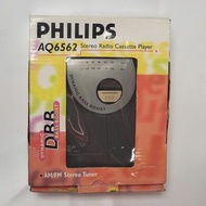 古董 飛利浦 Philips AQ 6562/11 卡式帶機 音樂播放器 連原裝耳筒 AM FM 收音機 Cassette Player Radio Walkman New in box Headph