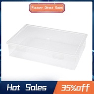 Plastic File Organizer Transparent Square Storage Box A4 Storage Box File Storage Box