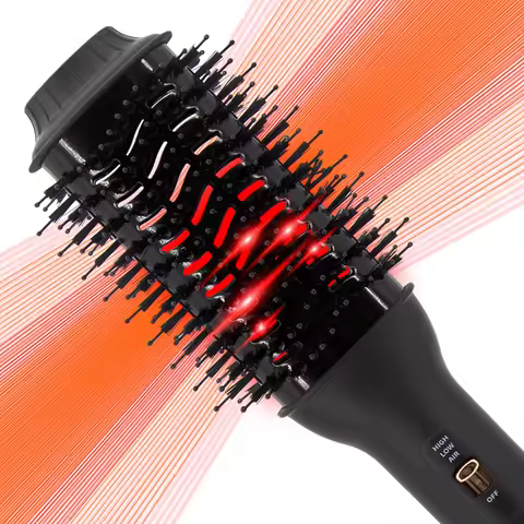 Professional 1000W Electric Hair Dryer Brush 3 in 1 One Step Infrared Hot Air Styler Multi Styler