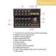 [flameer1] Audio Mixer 10 Channel Reverb Sound Controller for Broadcast DJ
