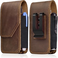 Genuine Leather Multitool Sheath Replacement for Leatherman - Premium EDC Belt Organizer Pouch with 