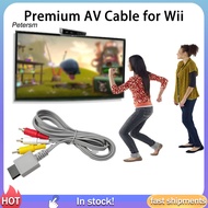 PP   Av Data Cable Tv Connector Cable for Wii High Definition Av Cable for Wii/wii-u Red White Yellow Connectors Hd-compatible Tv Support Audio Video Cord for Gaming Console