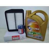 HONDA ODYSSEY RB1, RB2 2.4 2003y-2008y AIR FILTER +OIL FILTER+KOYOMA 0W20 FULLY SYNTHETIC ENGINE OIL