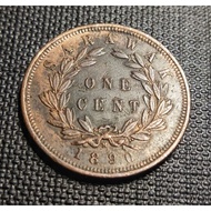 Sarawak Brooke Era - Rajah Charles Brooke Coin 1 Cent Year 1890