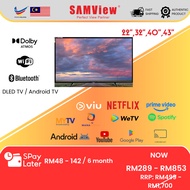 SAMView Full HD Smart Digital LED / Android TV with Netflix (32"/40"/43"/50")
