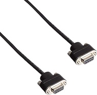 C2G 52147 Serial RS232 DB9 Cable with Low Profile Connectors F/F, In-Wall CMG-Rated, Black (3 Feet, 