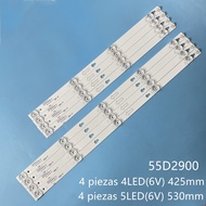 LED TV TCL 55D2900 55S4900 55P2 55S62 55E5800 55S403 - 55HR330M04B8 V0 100% NEW SET OF 4 BARS 4 BALL
