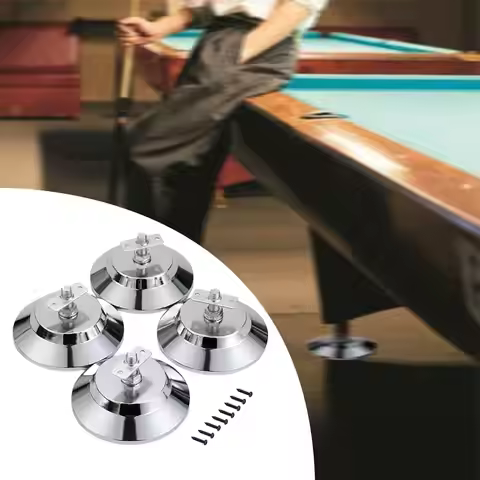 4 Pieces Pool Table Leg Levelers Portable Billiard Table Feet for Air Hockey Tables Table Tennis Tab