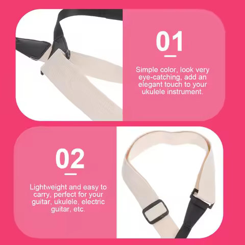 Ukulele Hook Strap Hug Aesthetic Shoulder Belt Adjustable No Drill Ukelele