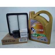 MAZDA CX3 OIL FILTER + AIR FILTER + KOYOMA 0W20 FULLY SYNTHETIC ENGINE OIL