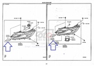 LIST NEKEL HEADLAMP NEW PAJERO 7450A987 7450A988