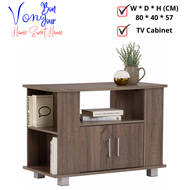 Von Bonjour REDA 80 CM TV Cabinet Wood/ TV Rack/ TV Console Table/ Kabinet TV/ TV Kabinet/ Rak TV/ T