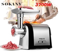 Máy Xay Đùn Thịt Gia Đình Chính Hãng SOKANY 3200W