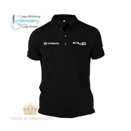 COTTON Baju Polo Classic T Shirt logo Embroidery CFMOTO CLC450 Classic Cruiser Bike Motorcycle Baju 