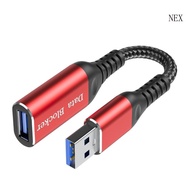 NEX Secure USB Charging Cable with Data Blocking Feature USB Female to Male Extension for Safe Charg