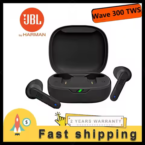 JBL Wave 300 TWS True Wireless Earbuds Bluetooth Earphones Bass Sound Sports Earbud JBL W300 Bluetoo
