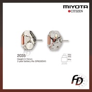 Citizen 2035 / 2033 / 2036 / 2037 / 2039 Miyota Quartz Watch Machine Movement Replacement Parts Engi