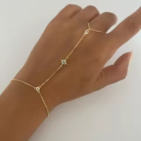 High Quality Wholesale Factory Price Fashion Women Jewelry Gold Color Cute Lovely Starburst North St