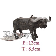 Miniature figure toy wild farm animal cow bull buffalo
