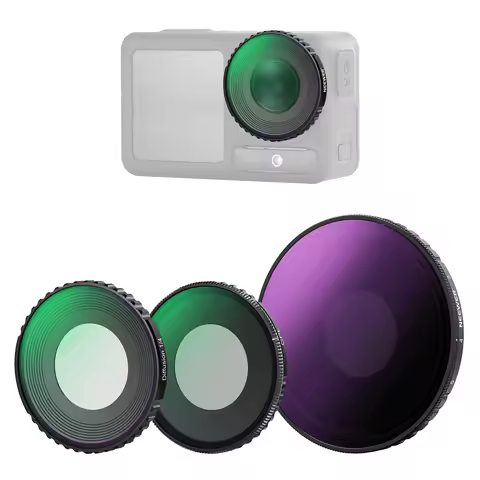 NEEWER ND Filter Kit For DJI Osmo Action 5 Pro/4, Variable ND8-32+ CPL + Black Mist Diffusion 1/4 Fi