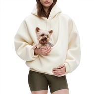 2026 Fall Winter Hooded Plush Pocket Sweater