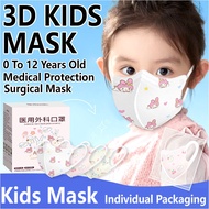【Independent Packing】30Pcs Medical Disposable Kids Mask 3D Protective Mask Cartoon BFE98% 3D Butterf
