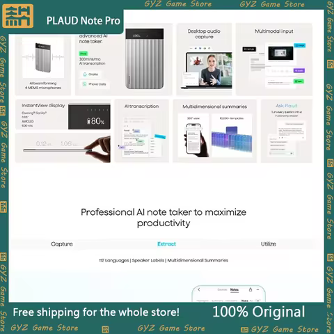 PLAUD Note Pro AI Voice Recorder Intelligent Speech To Text Device For Meeting Minutes Annual Confer
