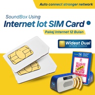 [1 YEAR] IoT M2M SIM for TNG & MAE Soundbox - Plug & Play | Renewal Reminder & No Need Change Card