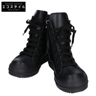 Rick Owens RU01F2890 TEMPLE 運動鞋 全黑小牛皮運動鞋，40 1/2 號（近全新）[二手]