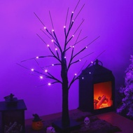 1/2/4PCS LED Tree Lights Christmas Halloween Remote Control Birch Tree Home Decoration Lights Indoor